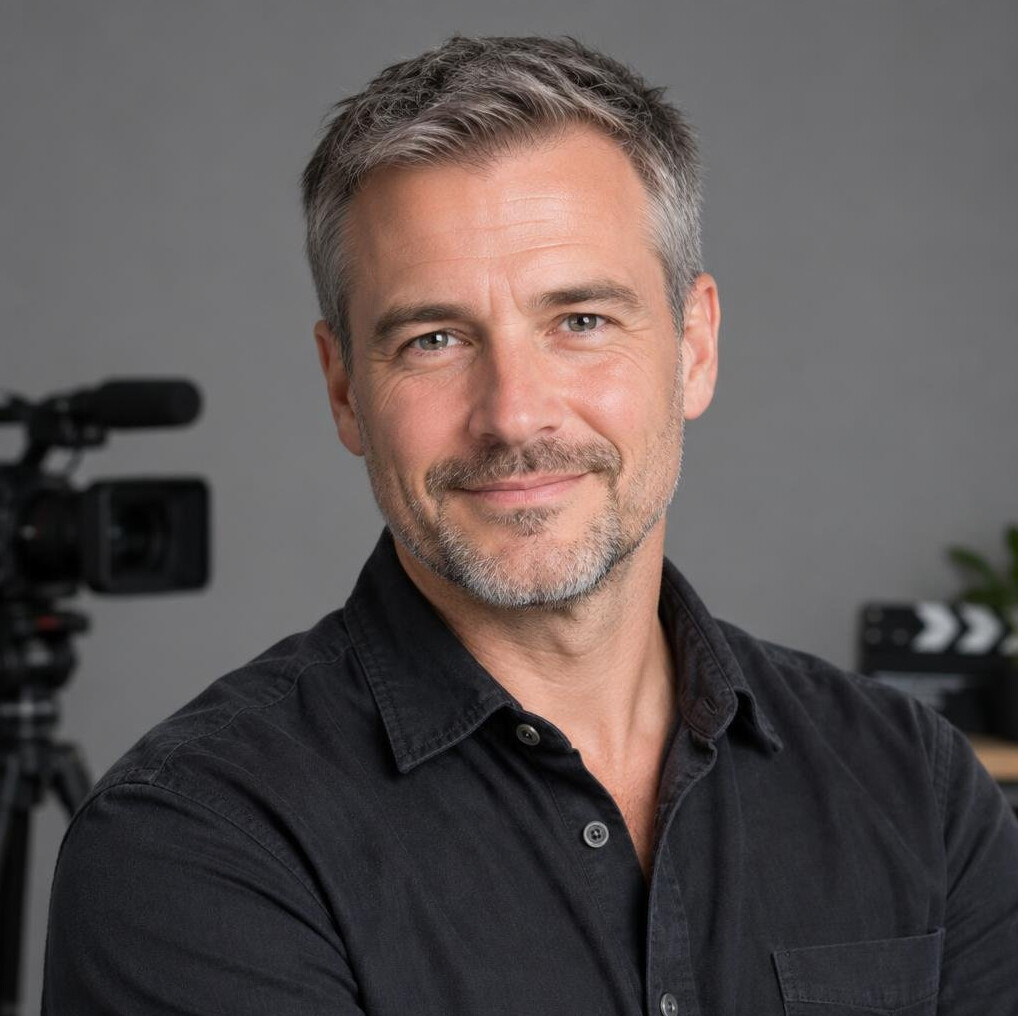 Portrait of a Belgian man video production instructor